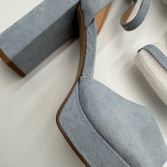 Madden Girl Summit Platform Ankle Strap Heels in Baby Blue Sz 11 - Picture 2 of 10